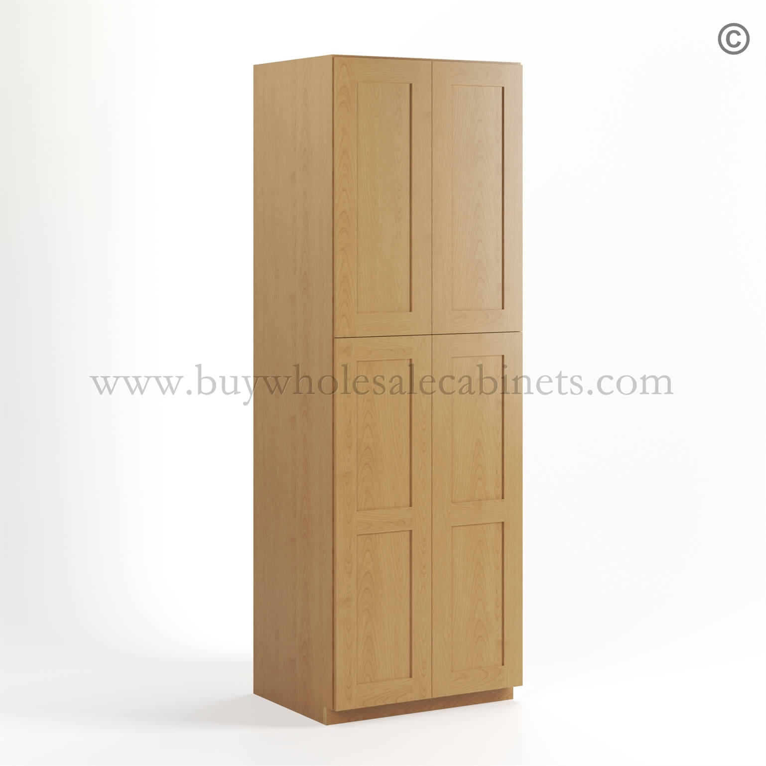 70-treasure-chest-untility-pantry-30w-closed-finish-side Treasure Chest Shaker 30" W Utility Pantry Cabinet - Image 1