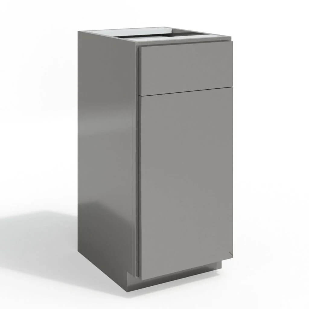 High Gloss Gray Cabinet