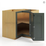 Green Shaker Easy Reach Base Cabinet - Image 3