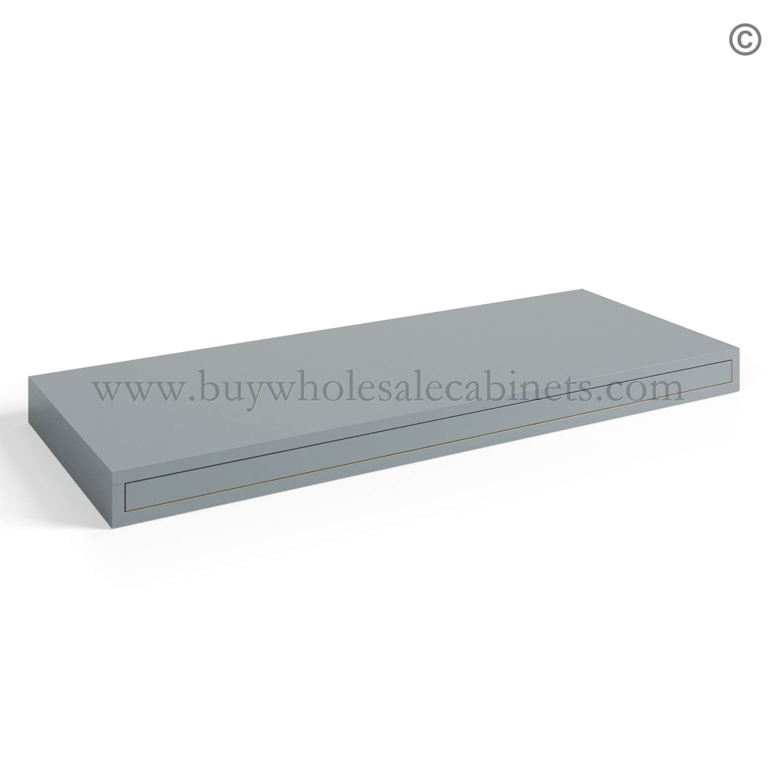 Gray Shaker Floating Shelf, rta cabinets