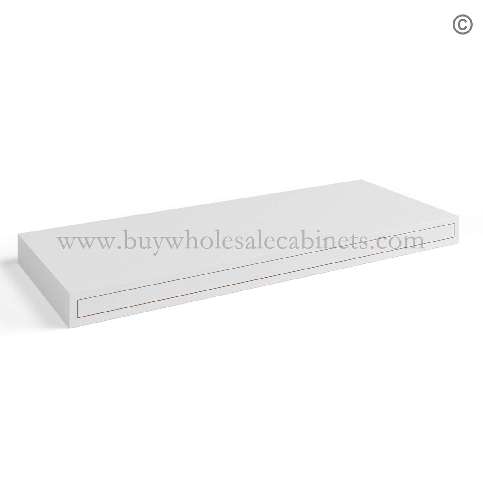 White Shaker Floating Shelf, rta cabinets