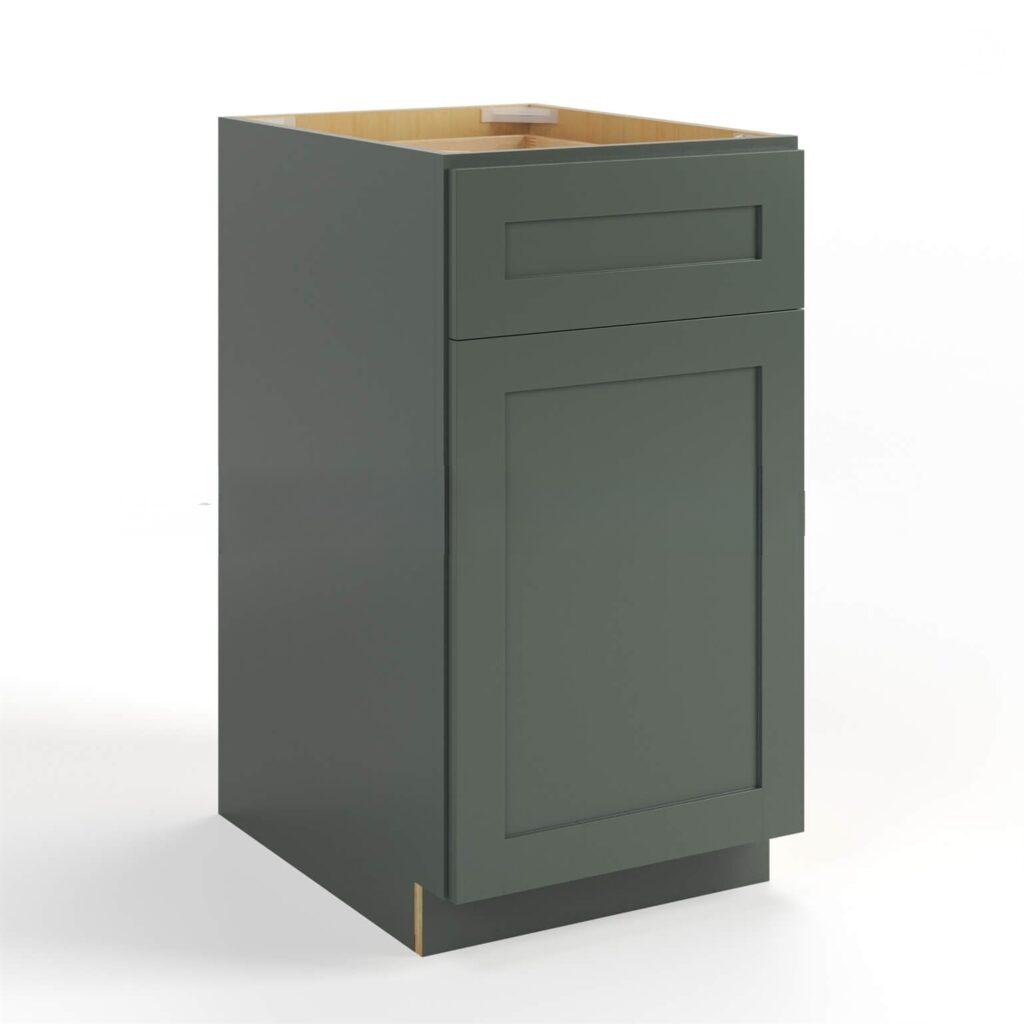 Green Shaker Cabinet