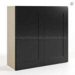 black cabinets, wall cabinets