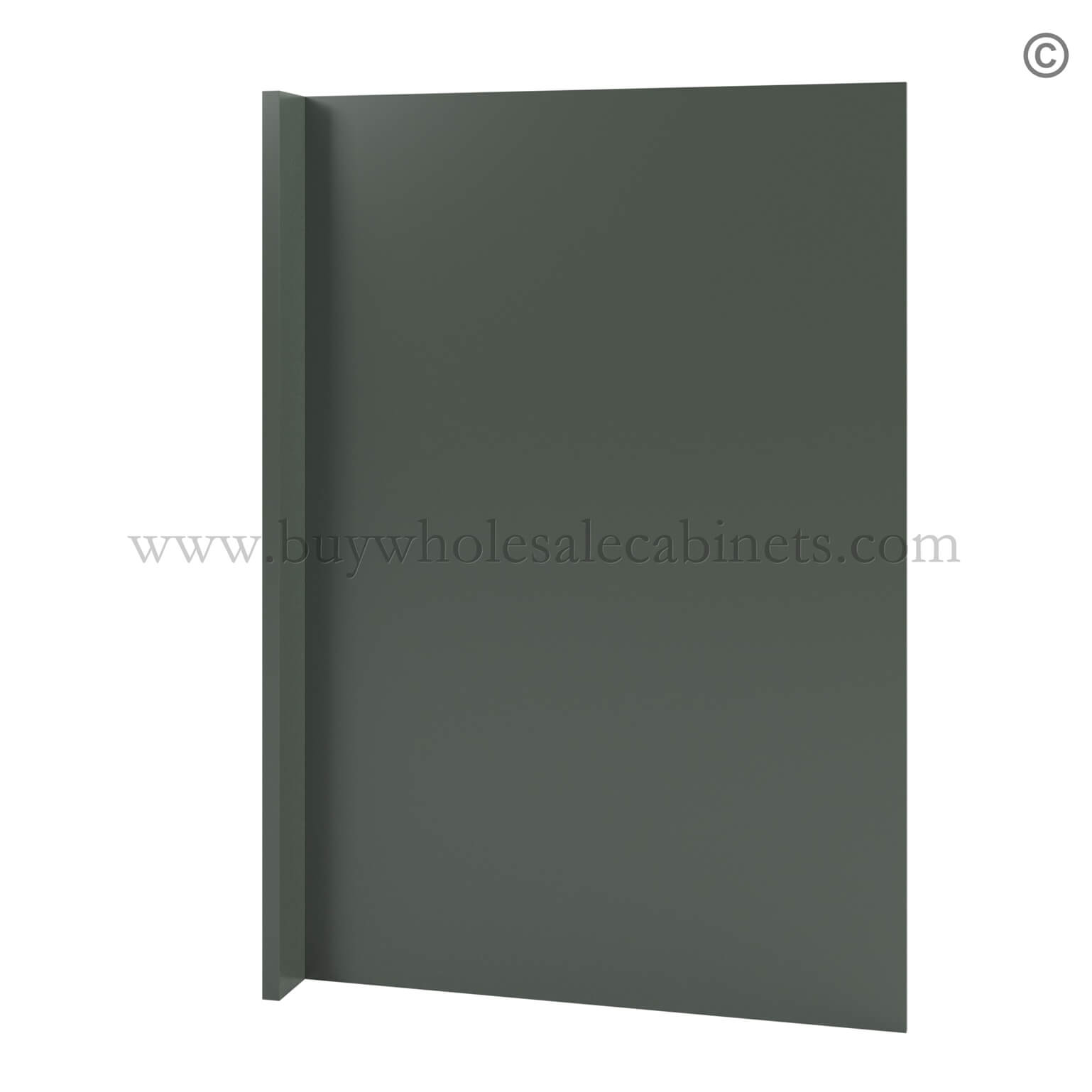 Green Shaker Dishwasher Return Panel, rta cabinets