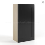 black cabinets, wall cabinets