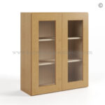 Treasure Chest Shaker 36 H Double Door Wall Cabinet with Glass Doors, wall cabinets