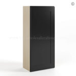 wall cabinets, black cabinets