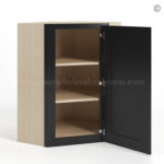 wall cabinets, black cabinets