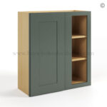wall cabinet, green cabinet