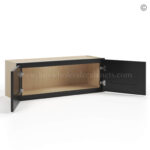 wall cabinets, black cabinets