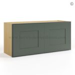 wall cabinet, green cabinets