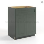 Green Shaker Sink Base 27, rta cabinets