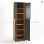 Green Shaker 24" W Utility Pantry Cabinet - Image 3