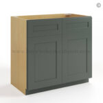 vanity cabinets, green cabinets