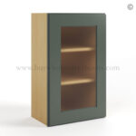 wall cabinets, green cabinets