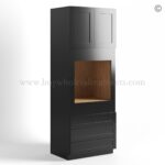 Black Shaker 33" W Oven Pantry Cabinet