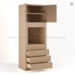 Slim Oak Shaker 33″W Oven Pantry Cabinet - Image 2