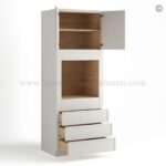 Dove White Slim Shaker 33″W Oven Pantry Cabinet - Image 2