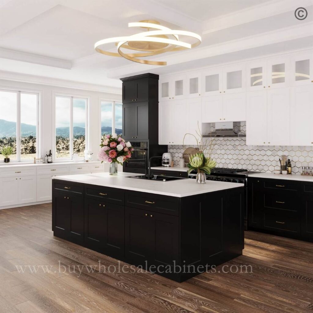 black kitchen