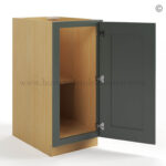 Green Shaker Base Cabinet - Full Height Door - Image 3