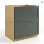 Green Shaker Two Drawer Base - Image 2