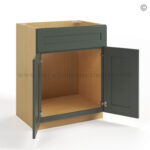 Green Shaker Sink Base 27” - Image 3