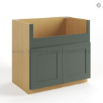 Green Shaker Farmhouse Sink Base - Image 2