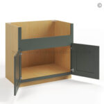 Green Shaker Farmhouse Sink Base - Image 3