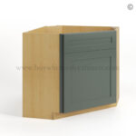 Green Shaker Corner Sink Base Cabinet - Image 2