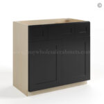 Black Shaker Vanity Combo Cabinet - Image 2