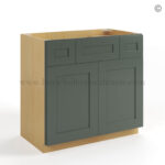 Green Shaker Vanity Combo Cabinet - Image 2