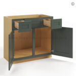 Green Shaker Vanity Combo Cabinet - Image 3