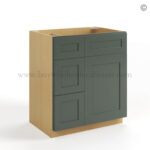 Green Shaker 30" W Vanity Combo with Drawers - Image 2