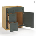 Green Shaker 30" W Vanity Combo with Drawers - Image 3
