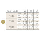 Treasure Chest Shaker Double Vanity Sink Base Cabinet - Image 5