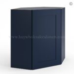 Frameless Oxford Blue 24" Wide Wall Diagonal Door - 1 Door, 1 Shelf