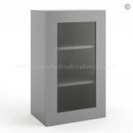 Frameless Graphite Gray Wall Mullion Door - 1 Door 2 Shelves - Glass And Clips Not Included. - Image 3