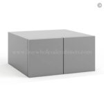Frameless Graphite Gray Wall Small Drawers - 2 Drawers
