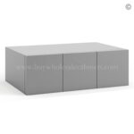 Frameless Graphite Gray Wall Small Drawers - 3 Drawers