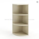 Frameless Ivory White Wall Open End Shelf
