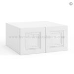 Frameless White Deco Wall Small Drawers - 2 Drawers