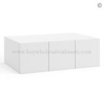 Frameless Modern White Shaker Wall Small Drawers - 3 Drawers