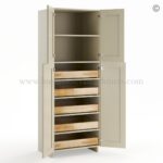 Frameless Ivory White Roll Out Tray - (Included Full Extension Track) - Image 2