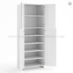 Frameless White Deco Pantry Cabinet - Double Doors 24"W - Image 2