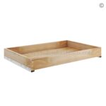 Frameless Pearl White Roll Out Tray - (Included Full Extension Track)