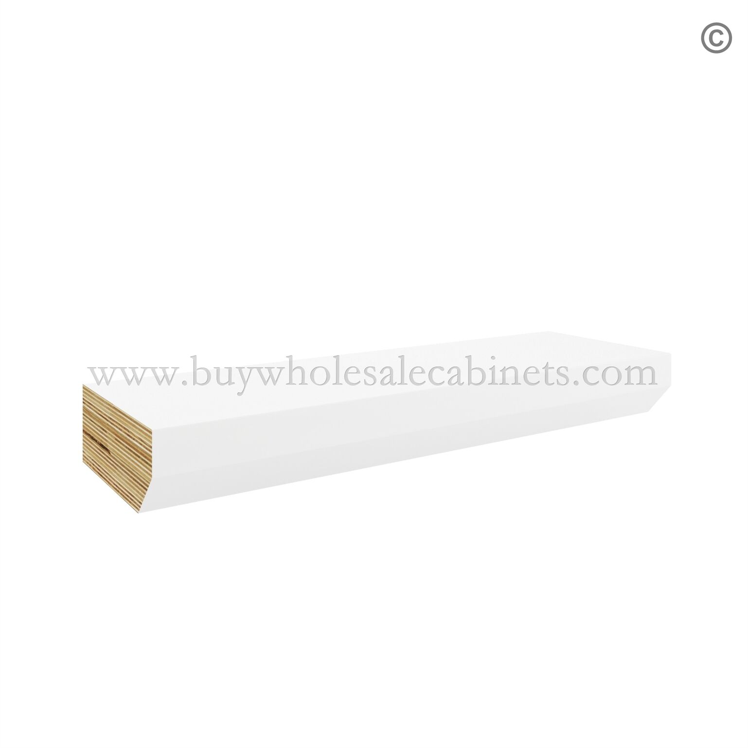 70-modern-white-counter-top-molding Frameless Modern White Shaker Counter Top Edge Molding - Image 1