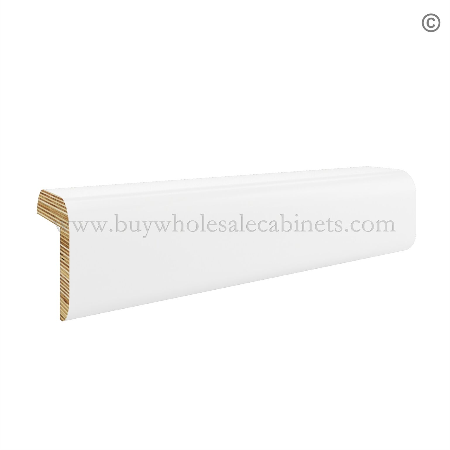 73-modern-white-outside-corner-molding Frameless Modern White Shaker Outside Corner Molding - Image 1