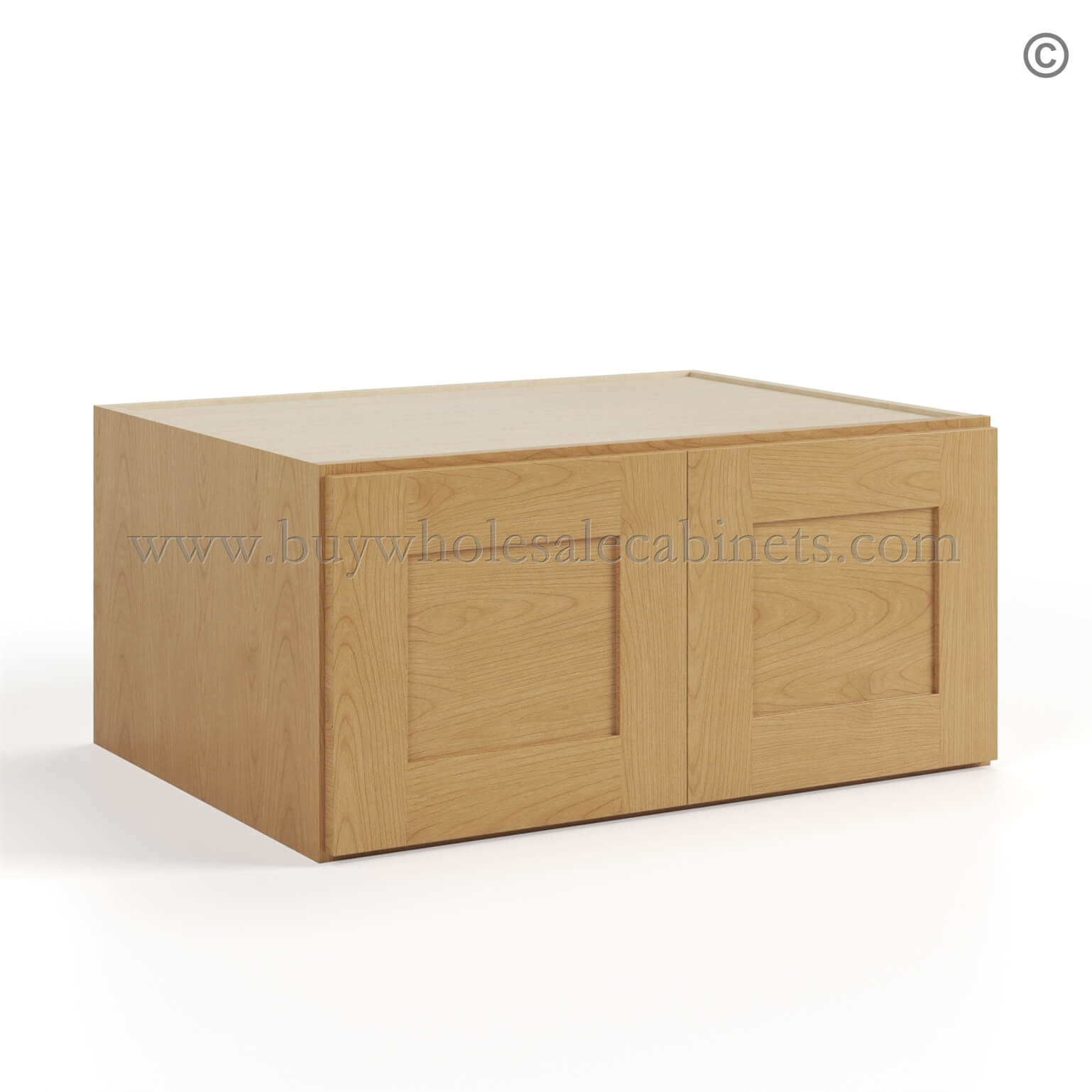 Treasure Chest Shaker 30 W Refrigerator Wall Cabinet 24 Deep