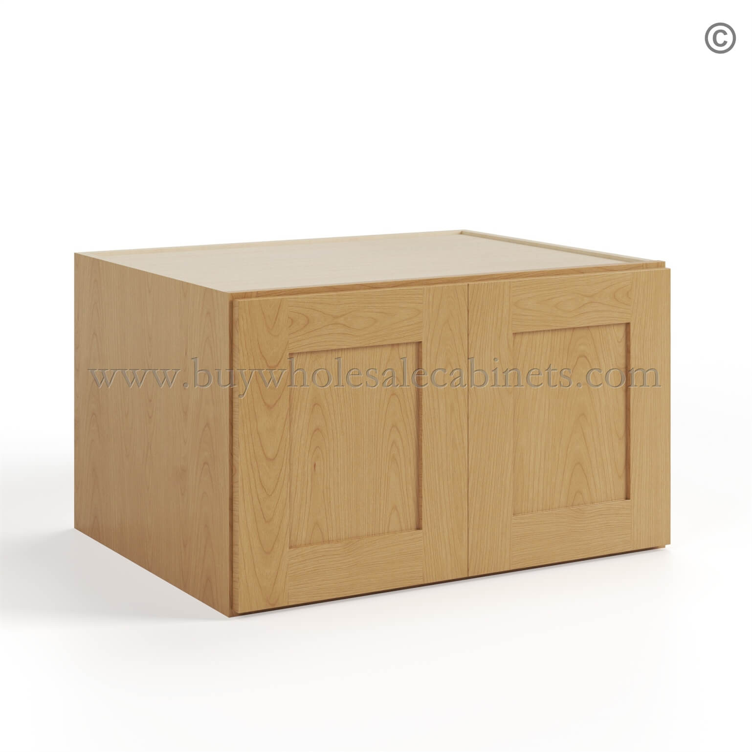 Treasure Chest Shaker 33 W Refrigerator Wall Cabinet 24 Deep