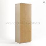 Double Shaker Smokey Gray 30" W Utility Pantry Cabinet - Image 2